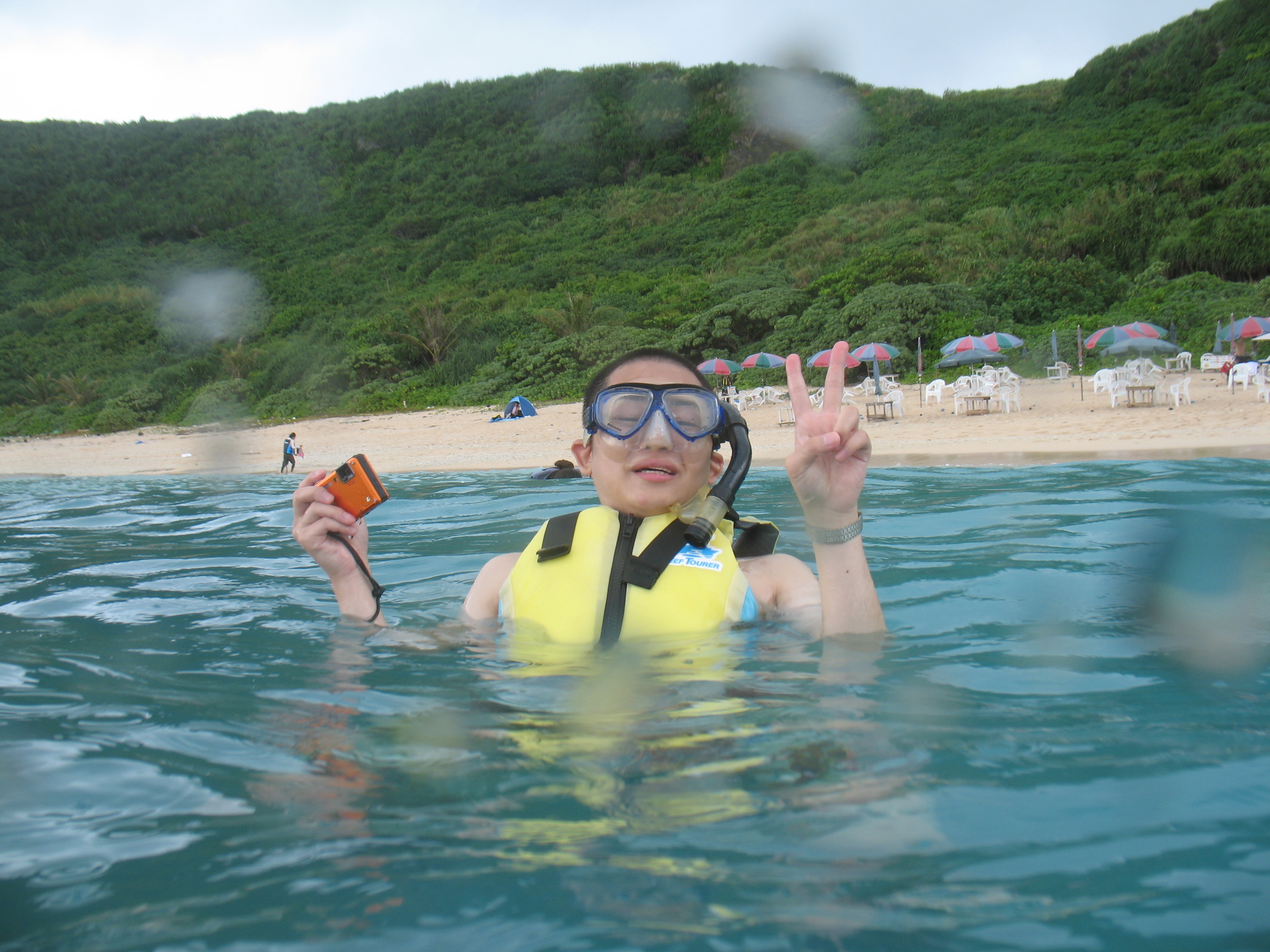 記念撮影（ゴーグル付き）