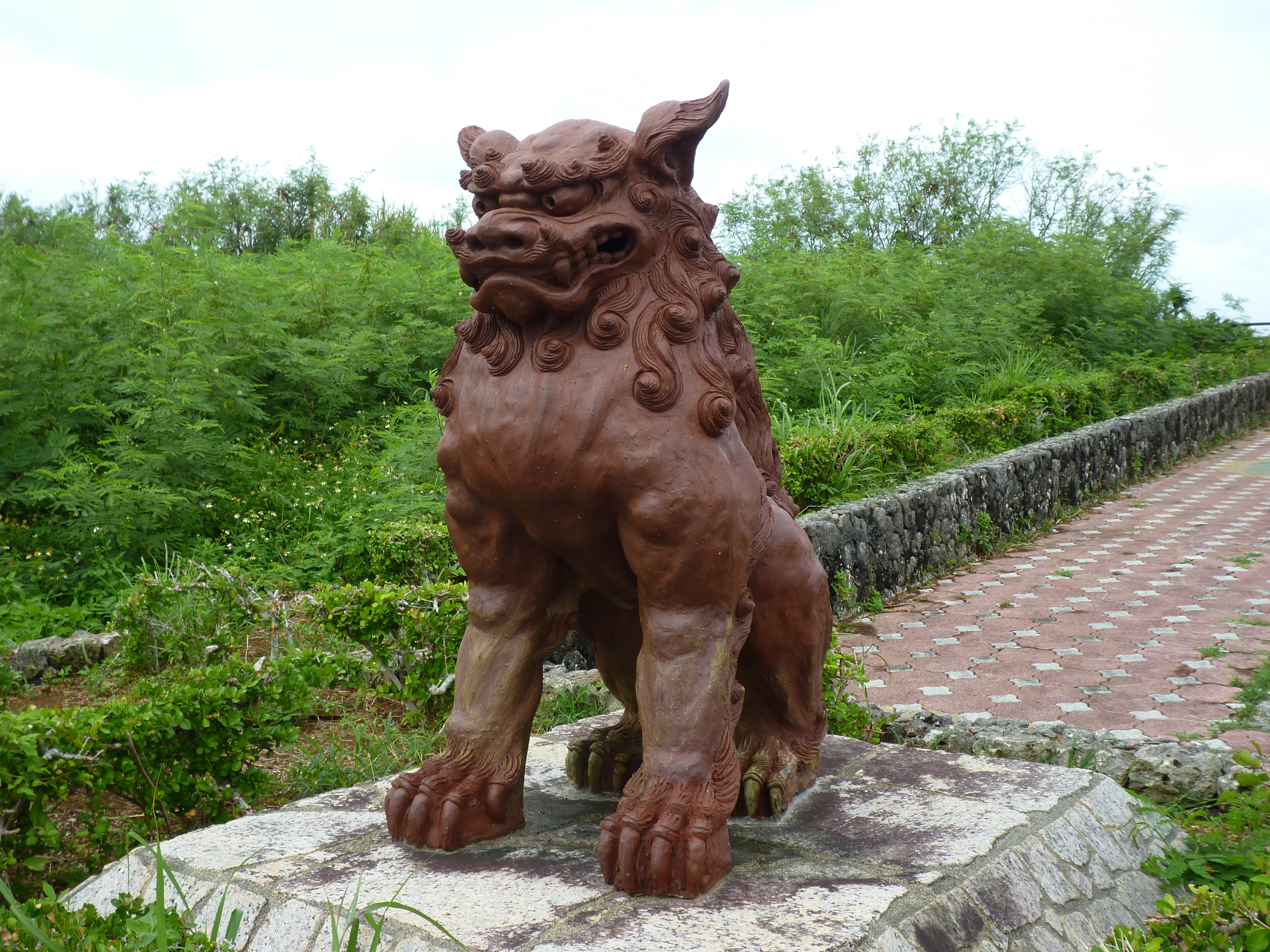 比嘉ロードパークのシーサー１