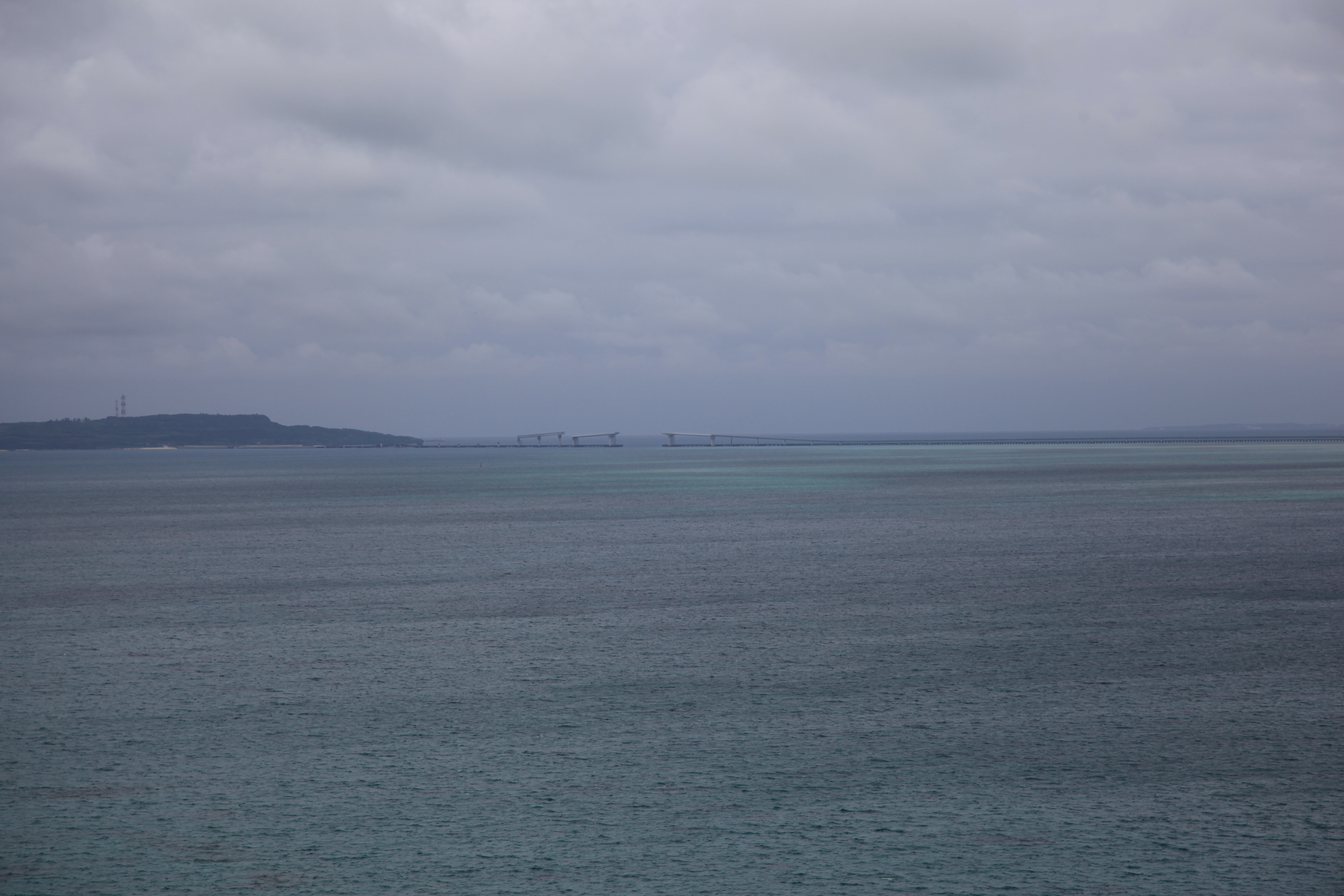 竜宮城展望台からの風景６、橋が建設中