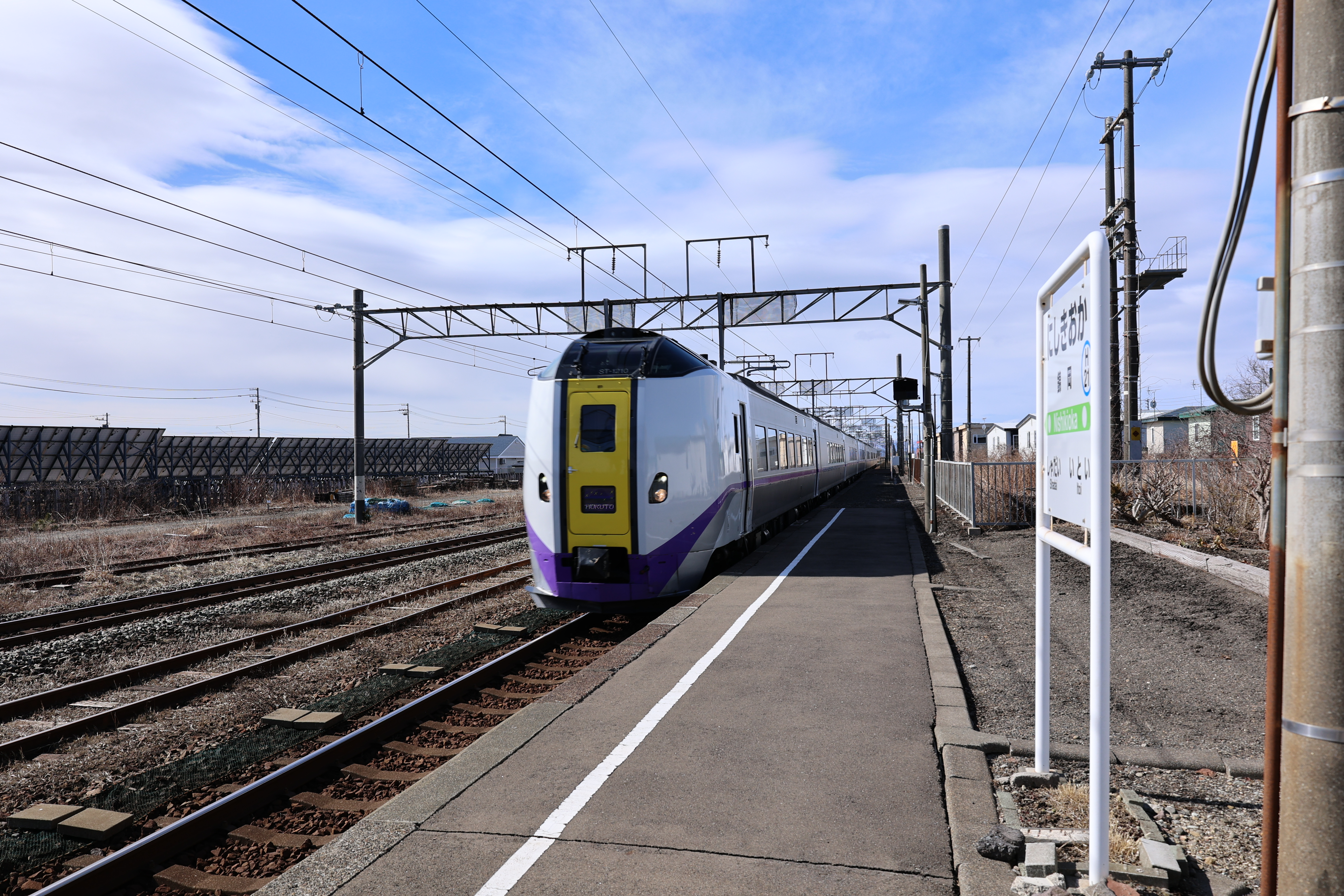 室蘭本線特急札幌行き１（錦岡駅より）