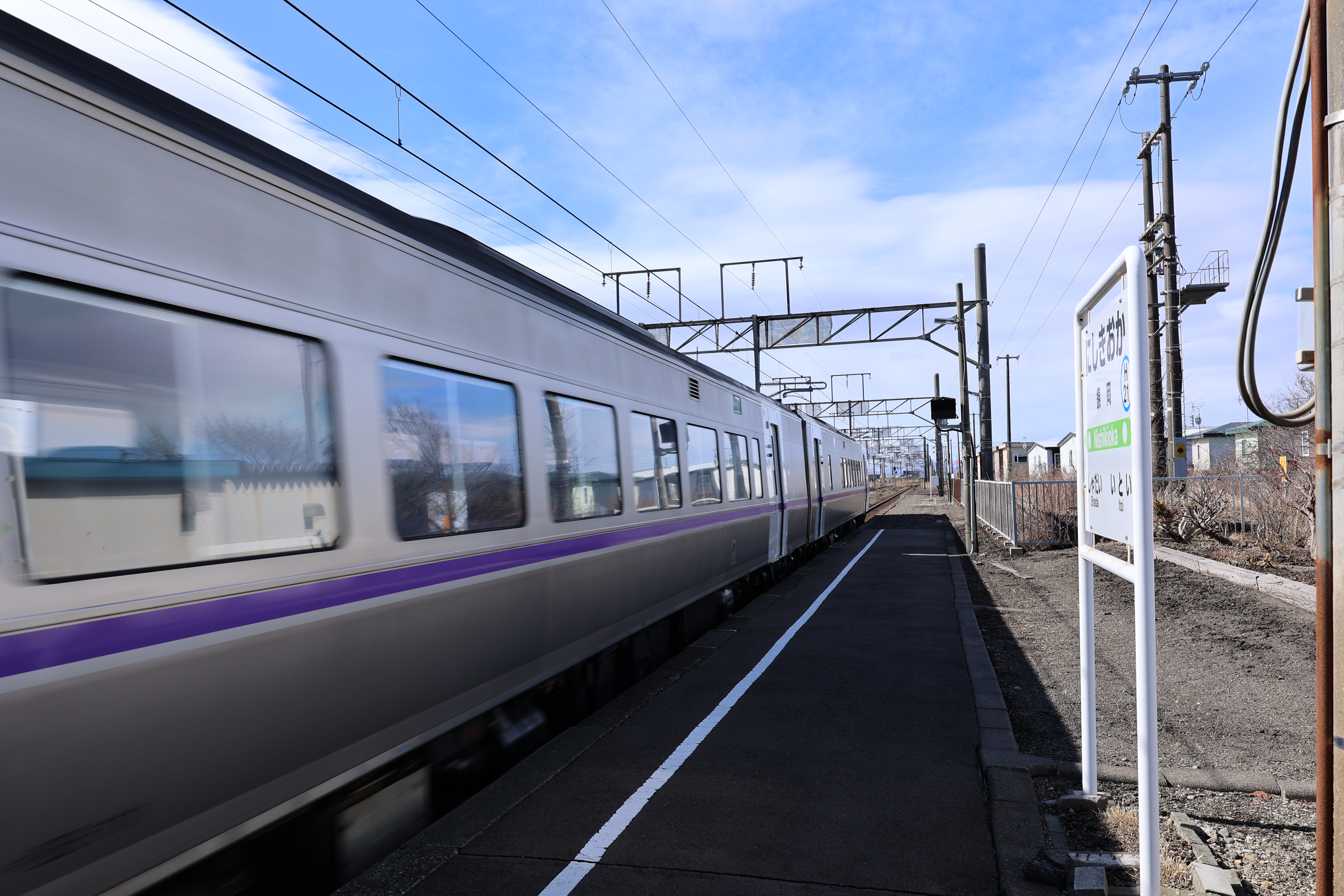 室蘭本線特急札幌行き２（錦岡駅より）