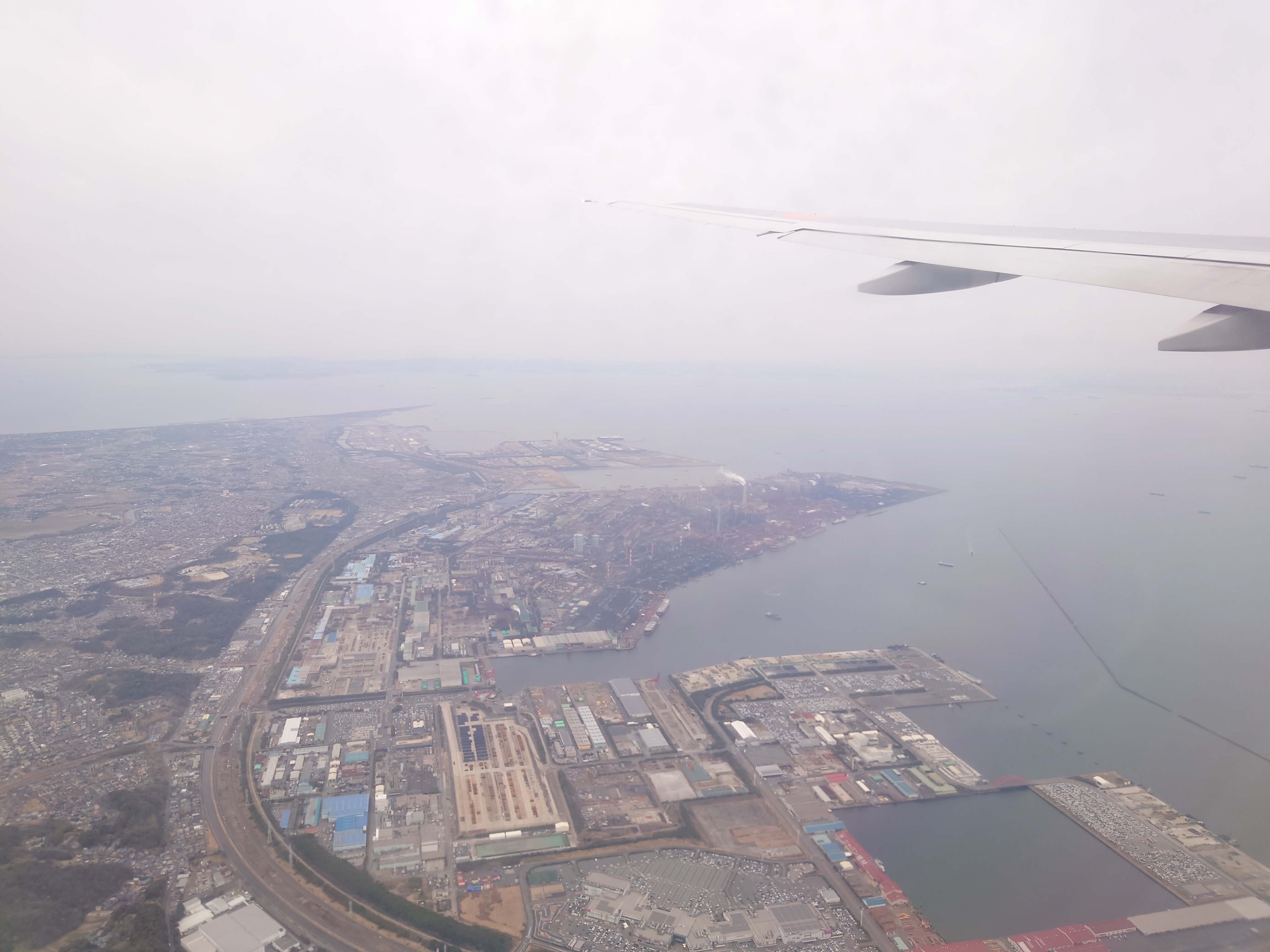 千葉湾岸地区上空