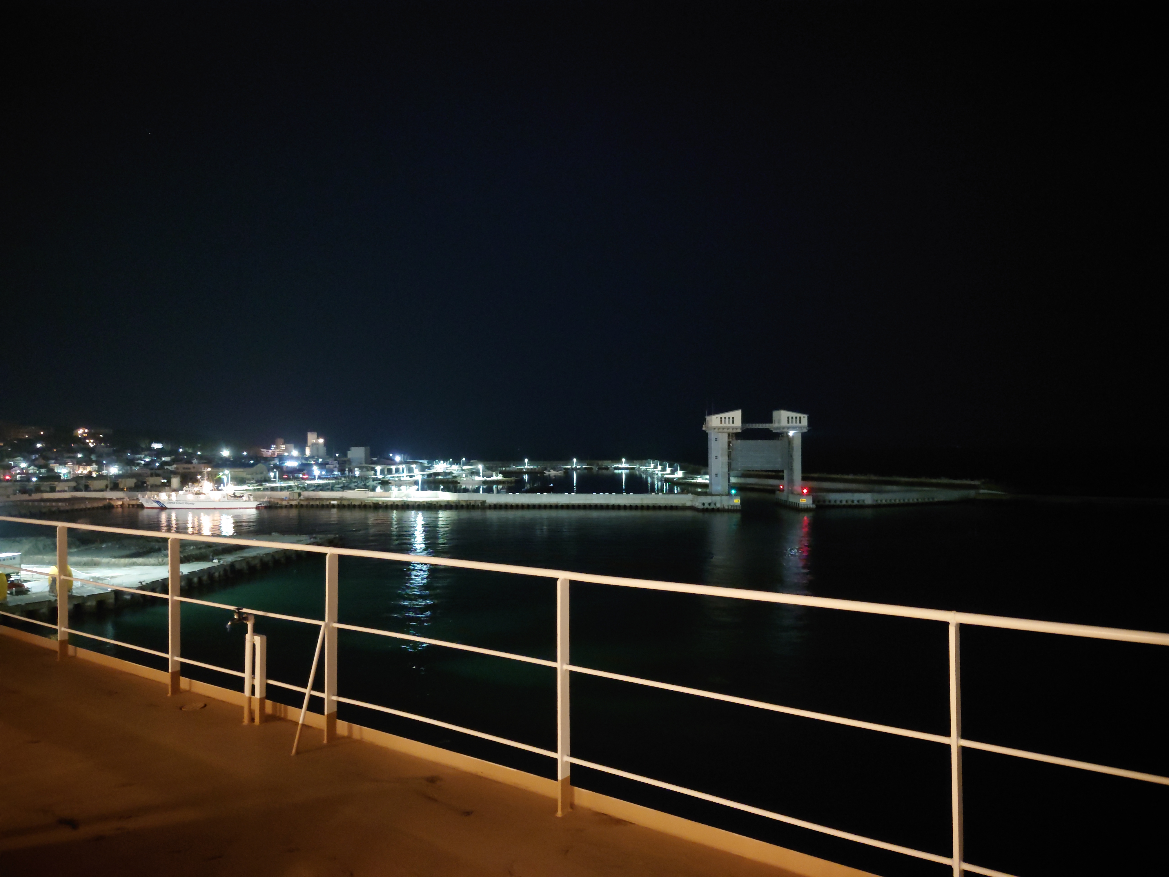 客室から見た大洗港 客室から見た大洗港