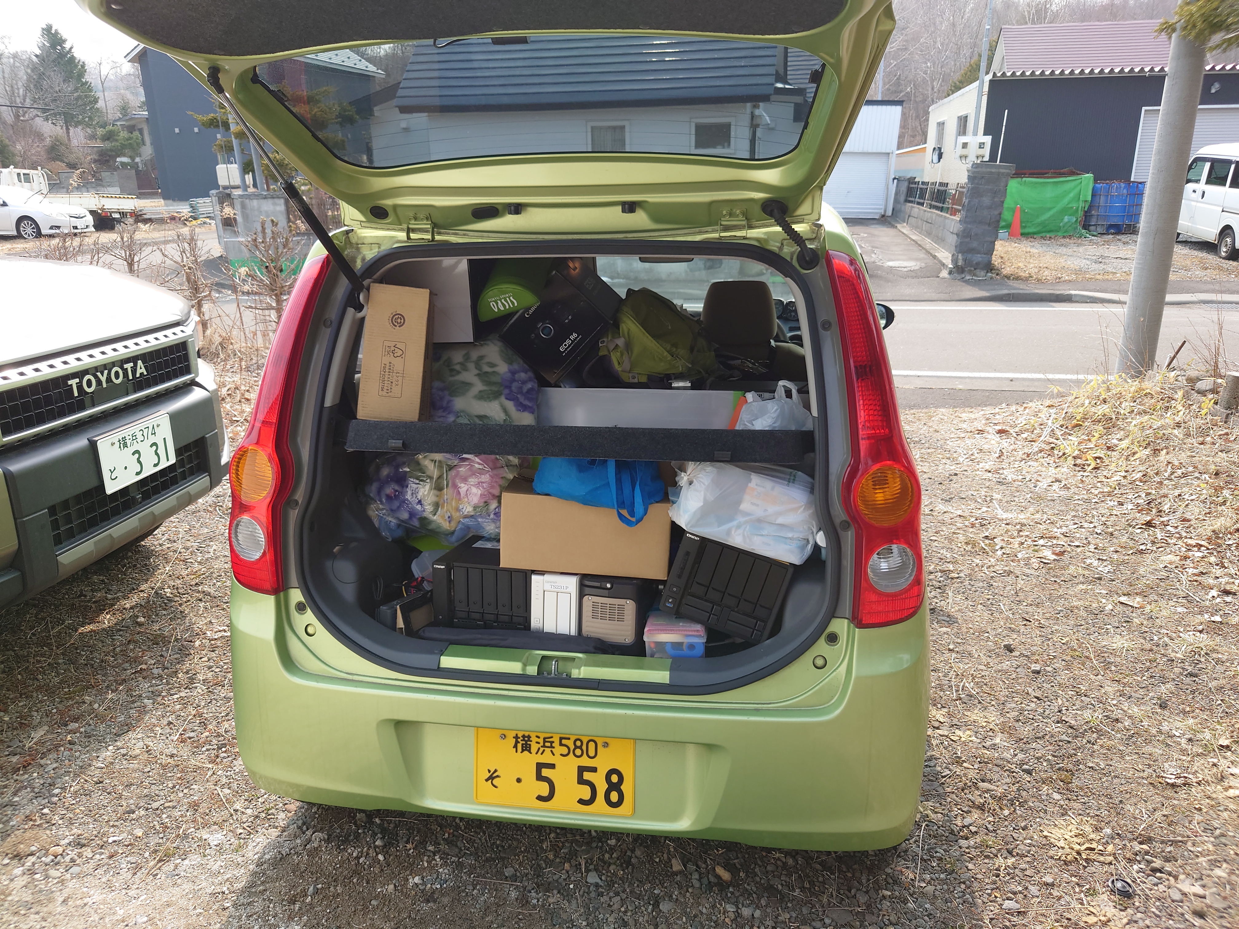 運んできた荷物１